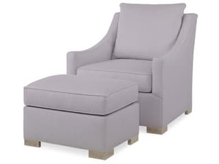 Century Outdoor Willem Upholstered Lounge Chair with Ottoman