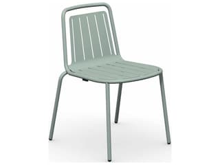 Easy Matt Thyme Green Metal Dining Chair