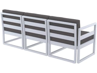 Compamia Mykonos Silver Resin Cushion Sofa