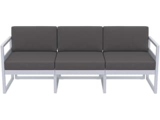 Compamia Mykonos Silver Resin Cushion Sofa