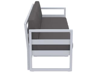 Compamia Mykonos Silver Resin Cushion Sofa