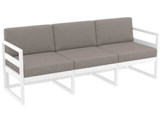 Compamia Mykonos White Resin Cushion Sofa