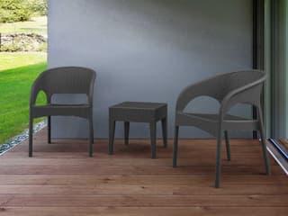 Panama Dark Gray Resin Lounge Set
