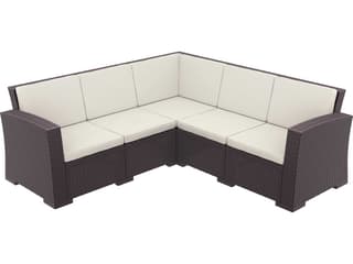 Compamia Monaco Brown Resin Cushion Sofa