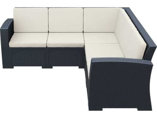 Compamia Monaco Dark Gray Resin Cushion Sofa