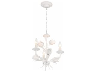 Crystorama Southport 3-Light Wet White Candelabra Chandelier