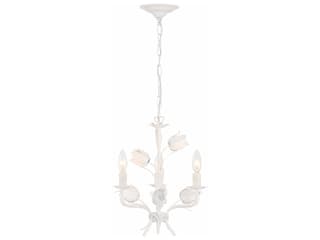 Crystorama Southport 3-Light Wet White Candelabra Chandelier