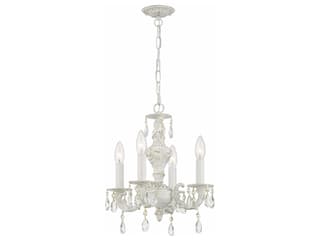 Crystorama Paris Market 4-Light Bronze Crystal Candelabra Chandelier