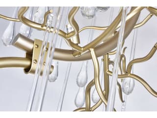 CWI Lighting Anita 12-Light Gold Leaf Chandelier
