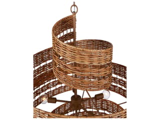 Currey & Company Saisei 5-Light Natural Khaki Brown Chandelier