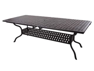 Series Cast Aluminum Antique Bronze Rectangular Dining Table
