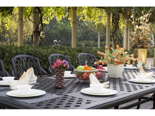 Darlee Outdoor Living Elisabeth Antique Bronze Cast Aluminum Dining Set