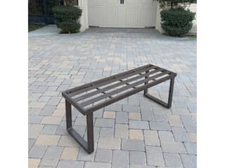 Darlee Outdoor Living Atlantis Aluminum 2-Person Patio Bench with Cushion