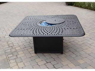 Darlee Outdoor Living Santa Monica Fire Pit Dining Set - Thumbnail 2
