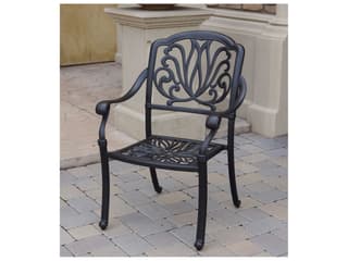 Darlee Outdoor Living Elisabeth Cast Aluminum Antique Bronze 5 Piece Dining Set