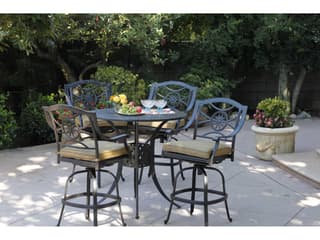Darlee Outdoor Living Ten Star Antique Bronze Cast Aluminum Bar Set