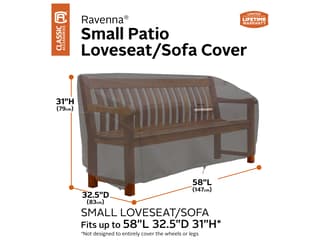 Duck Covers Ravenna Dark Taupe 58 Inch Sofas/Loveseat Cover