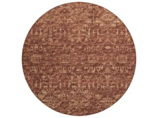 Aberdeen Floral 8-Foot Round Indoor Outdoor Area Rug