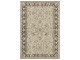 Hatay Bordered Machine Washable Area Rug in Beige