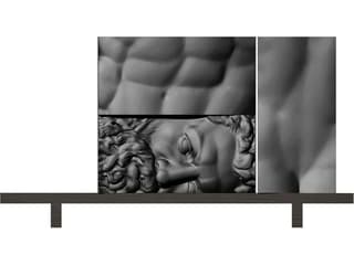 Driade Ercole E Afrodite By Lab 80" Oak Wood Sideboard