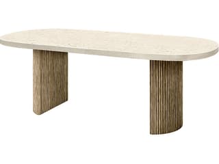 Pompano Poly Stone Rectangular Dining Table Top