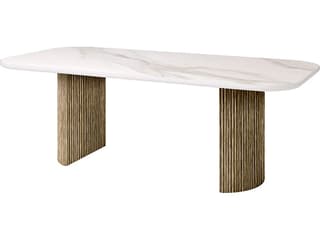 Hampton Aluminum Timber Rectangular Dining Table Base