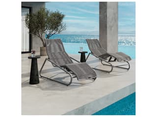 Ebel Cabana Aluminum Wicker Adjustable Comfort Patio Chaise Lounge