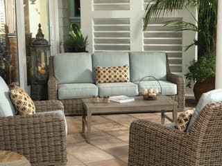 Ebel Laurent Wicker Patio Lounge Set