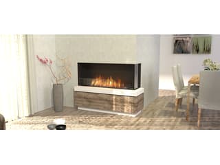 EcoSmart Fire Flex Fireboxes - Right Corner Fireplace
