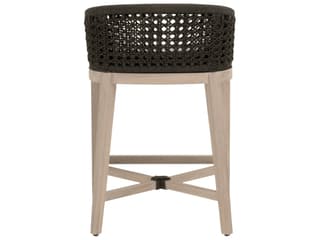 Essentials for Living Outdoor Woven - Outdoor - Montecito Fabric Cushion Counter Stool