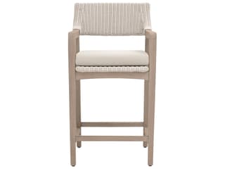 Essentials for Living Outdoor Woven - Outdoor Lucia Wicker Cushion Counter Stool