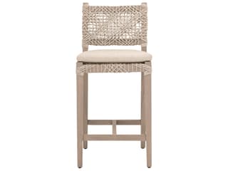 Essentials for Living Outdoor Woven - Outdoor Costa Wood Cushion Counter Stool