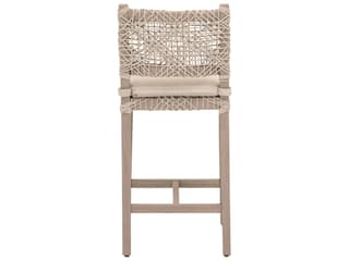 Essentials for Living Outdoor Woven - Outdoor Costa Wood Cushion Counter Stool