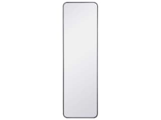 Evermore Rectangular Wall Mirror in Silver with Soft Corners