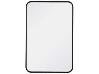 Evermore Rectangular Wall Mirror in Black