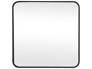 Evermore 24-Inch Square Wall Mirror in Black Metal