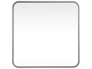 Evermore 24-Inch Square Wall Mirror in Silver