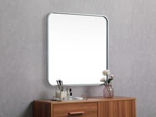 Elegant Lighting Evermore Square Wall Mirror