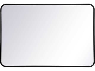 Evermore Rectangle Wall Mirror in Black