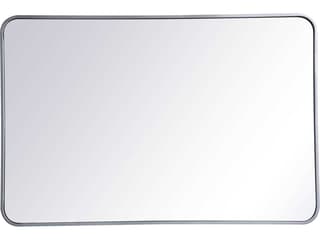 Evermore Rectangular Wall Mirror in Silver
