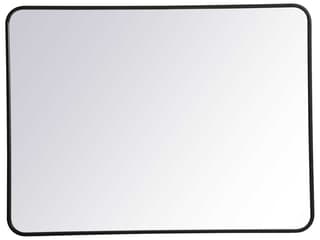 Evermore Rectangle Wall Mirror in Black