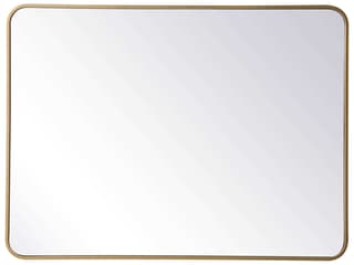 Evermore Rectangular Wall Mirror in Brass 30x40 Inch