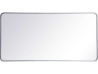 Evermore Silver Rectangular Wall Mirror 30x60 Inches