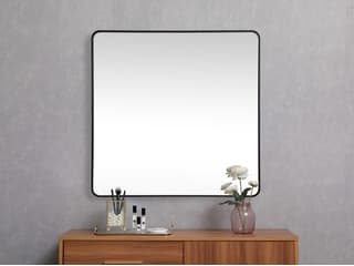 Elegant Lighting Evermore Square Wall Mirror