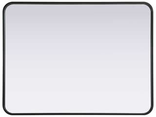 Elegant Lighting Remy Black Rectangular Wall Mirror