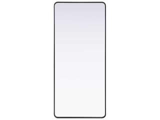 Elegant Lighting Remy Black Rectangular Wall Mirror