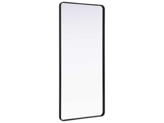 Elegant Lighting Remy Black Rectangular Wall Mirror