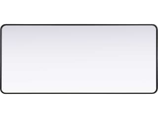 Elegant Lighting Remy Black Rectangular Wall Mirror