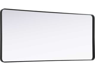 Elegant Lighting Remy Black Rectangular Wall Mirror