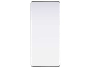 Remy Rectangular Wall Mirror in Silver